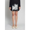 Women's Mya Open Crochet Stitch Large Sequins Mini Skirt, Black & Black - Skirts - 2