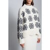 Women's Sienna Scandinavian Pattern Scallop Hem Sweater, Ivory & Black Combo - Sweaters - 5