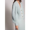 Women's Sara Feminine Blouson Sleeve Crop Cardigan, Mint - Sweaters - 4