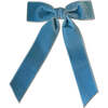 Mademoiselle Velvet Bow, French Blue - Hair Accessories - 1 - thumbnail