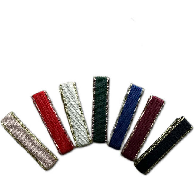 Holiday Ribbon Bar Clips, Bundle Set - Hair Accessories - 1