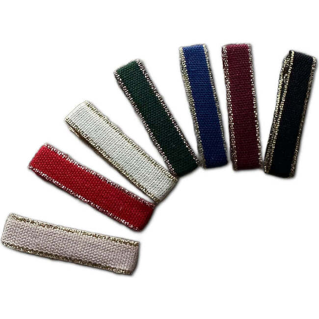 Holiday Ribbon Bar Clips, Bundle Set - Hair Accessories - 4