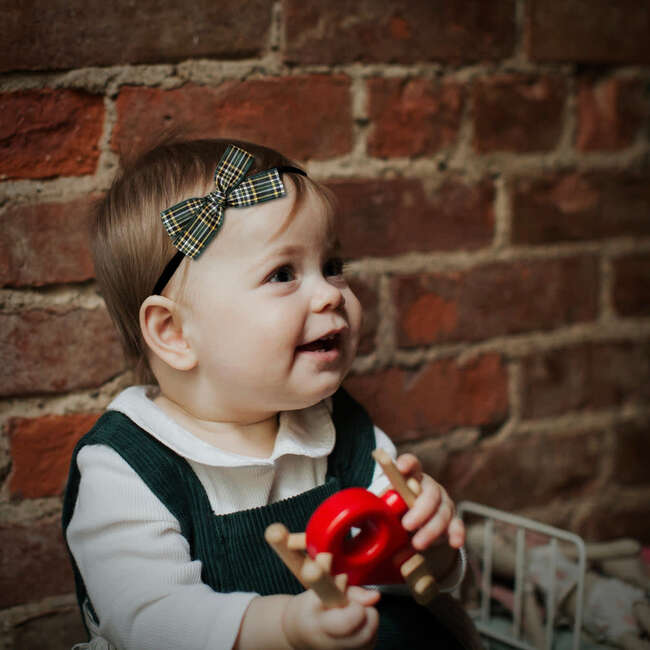 Holiday Plaid Bows, Baby Headband Bundle Set - Hair Accessories - 2