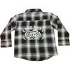 Kids Long Sleeve Flannel Shirt, Motorcycle Live Fast - T-Shirts - 1 - thumbnail