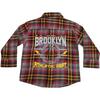 Kids Long Sleeve Flannel Shirt, Brooklyn Athletic Dept - T-Shirts - 1 - thumbnail