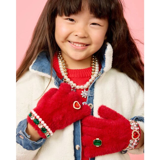 Christmas Cheer Jeweled Gloves - Gloves - 2