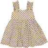 Girls Via Dress, Yellow Lisbon Ditsy - Dresses - 1 - thumbnail