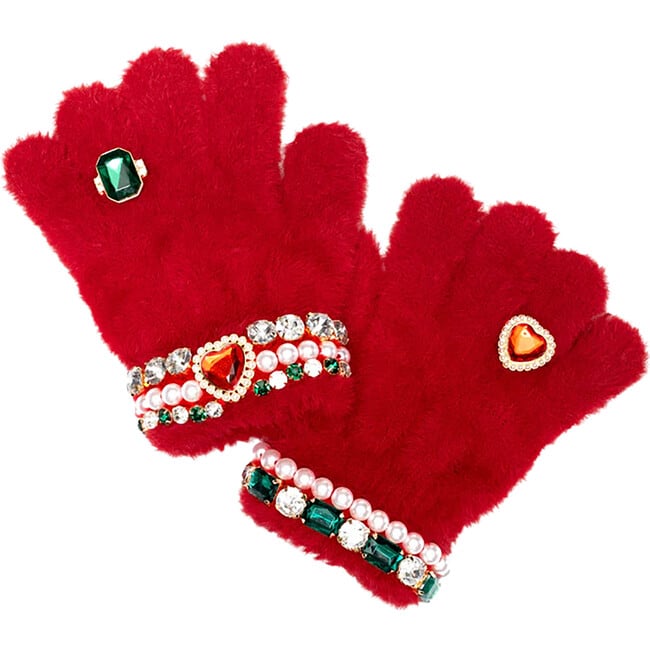 Christmas Cheer Jeweled Gloves