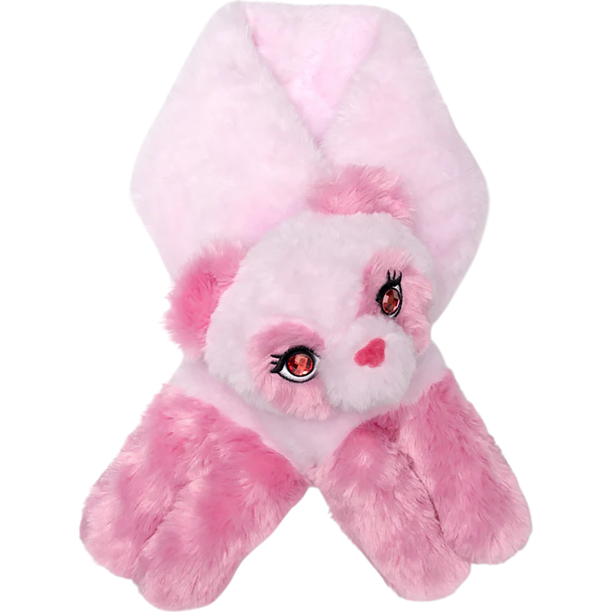 Cotton Candy Jeweled Panda Scarf - Scarves - 1