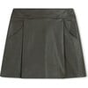 Vegan Leather Pleated Skirt - Skirts - 1 - thumbnail