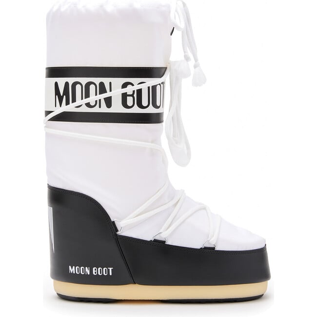 ICON Classic Nylon Boots, Black/White