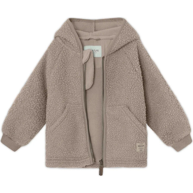 MATLIFF Teddyfleece Jacket, Grey Brown - Jackets - 2