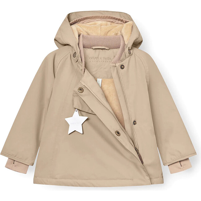 MATWANG Fleece Lined Winter Jacket, Savannah Tan - Coats - 1