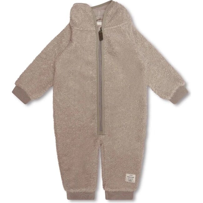 MATADEL Teddyfleece Jumpsuit, Grey Brown - Rompers - 1