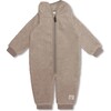 MATADEL Teddyfleece Jumpsuit, Grey Brown - Rompers - 1 - thumbnail