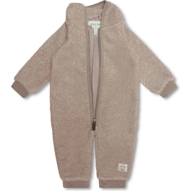 MATADEL Teddyfleece Jumpsuit, Grey Brown - Rompers - 3