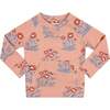 Pink Floral Crewneck Sweatshirt - Sweatshirts - 1 - thumbnail