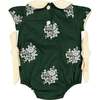 Green Floral Rosie Bubble - Onesies - 2