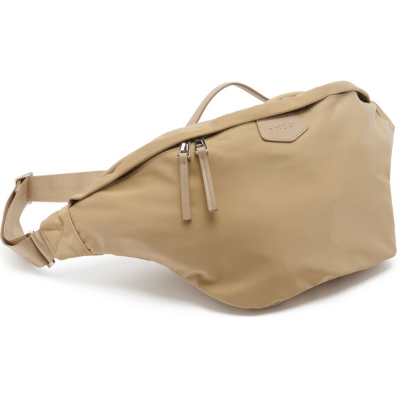 On-The-Go Nylon Bag, Taupe - Bags - 1