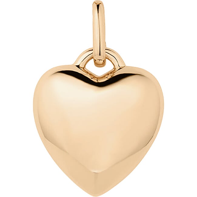 Women's Aurelie Puffy Heart Charm, Gold