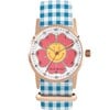 Vichy Watch, Blue and Rose Gold - Watches - 1 - thumbnail