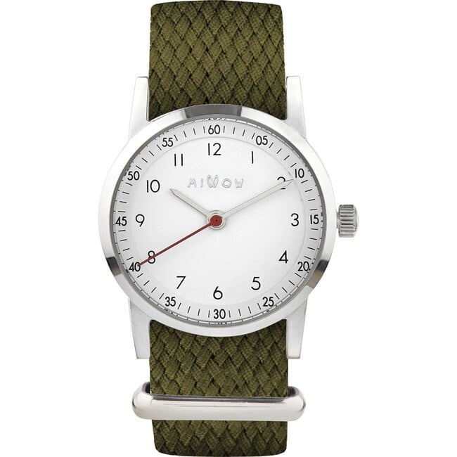 Classic Watch, Khaki and Silver