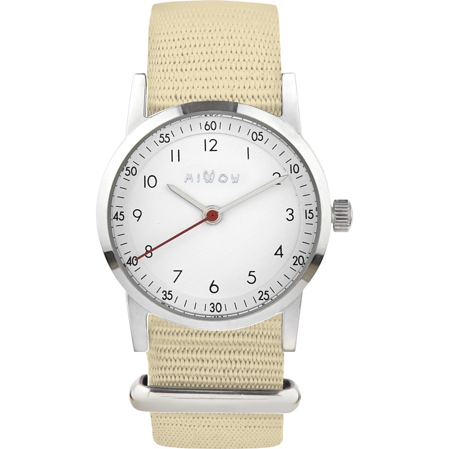 Classic Watch, Beige and Silver - Watches - 1