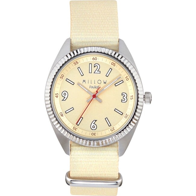 333 Watch, Beige and Silver