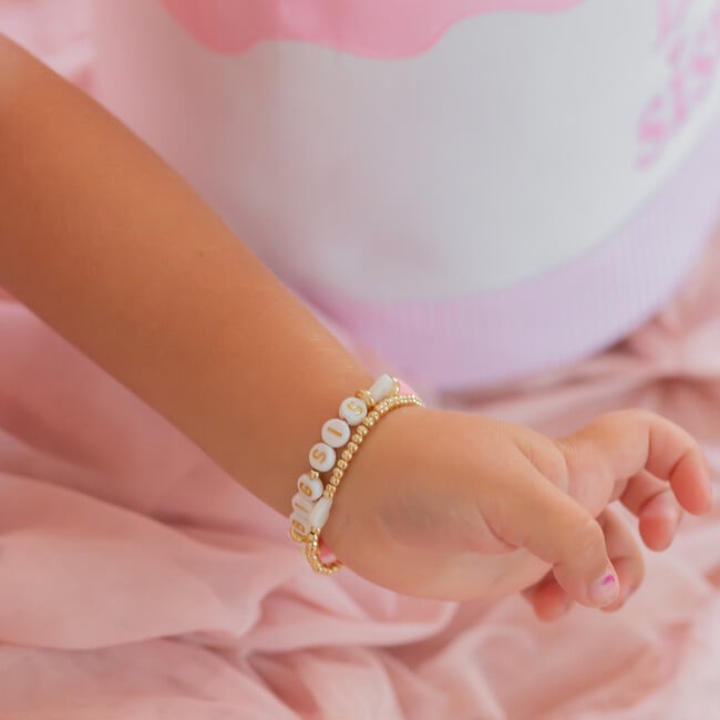 Big Sis Bracelet, Pink - Bracelets - 2