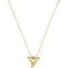 Women's Shark Tooth Necklace, Gold - Necklaces - 1 - thumbnail