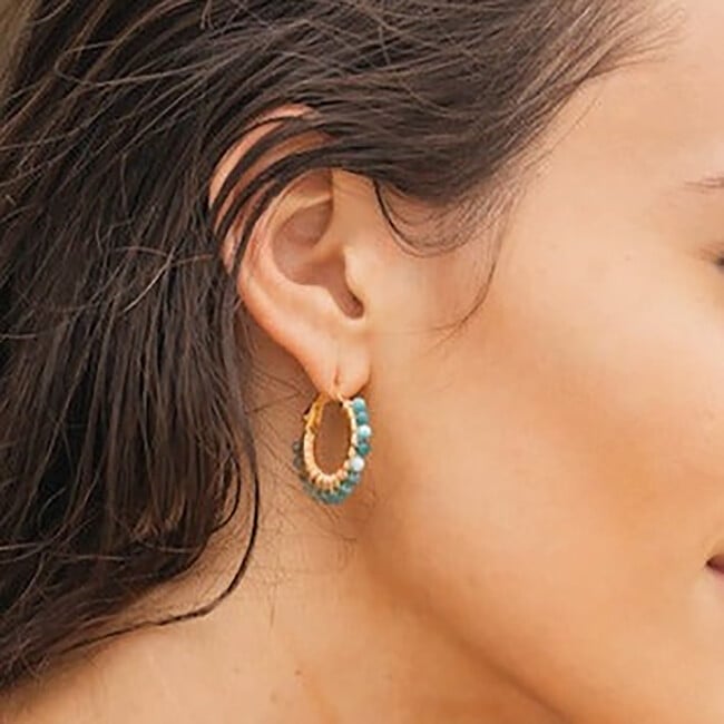 Women's Pismo Earrings, Turquoise - Earrings - 2