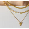 Women's Paperclip Necklace, Gold - Necklaces - 2