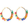 Women's Azteca Earrings, Gold - Earrings - 1 - thumbnail