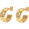 Women's Streamer Earrings, Gold - Earrings - 1 - thumbnail