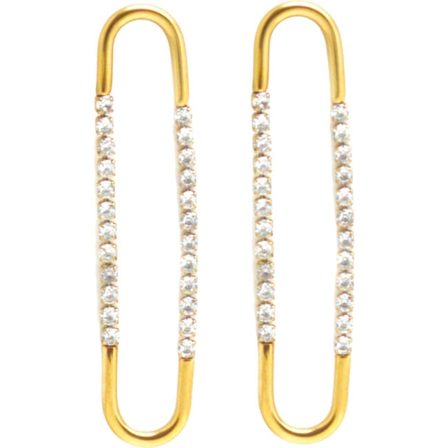 Women's After Party Earrings, Gold