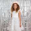 Estella Floral Embellished Flower Girl & Occasion Dress, White - Dresses - 3