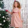 Princess Sophie Floral Bow Girls Dress, Red & Pink - Dresses - 4