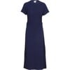 Women's Short Sleeve Aurora Dress, Maritime Blue - Dresses - 1 - thumbnail