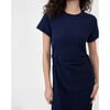 Women's Short Sleeve Aurora Dress, Maritime Blue - Dresses - 5