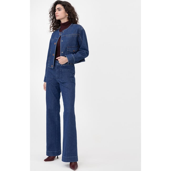 Women's Kent Jacket, Classic Indigo Blue - Jackets - 3