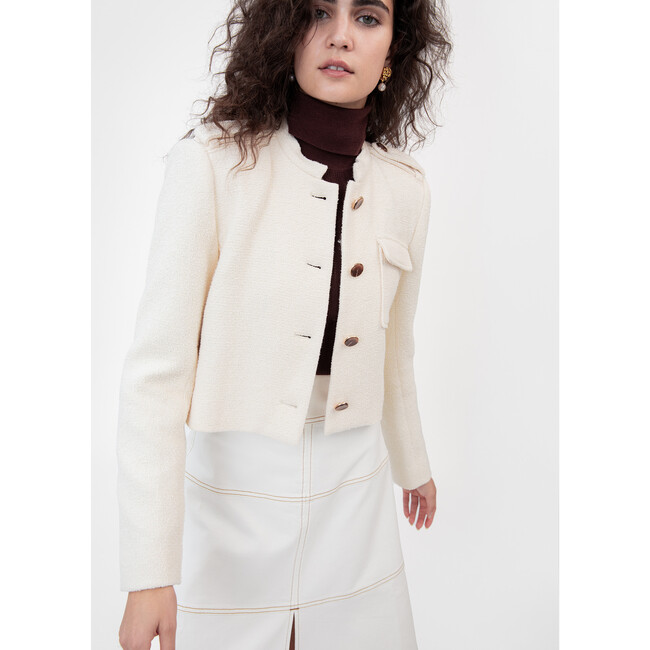 Women's Kerrin Jacket, Cream - Jackets - 5