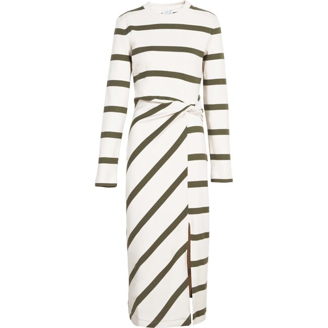 Women's Cody Dress, Cream/Fern Wide Stripe