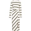 Women's Cody Dress, Cream/Fern Wide Stripe - Dresses - 1 - thumbnail