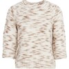 Women's Annette Sweater, Cream/Taupe Multi - Sweaters - 1 - thumbnail