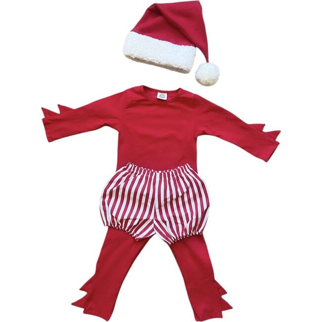 Candy Cane Elf Costume Red