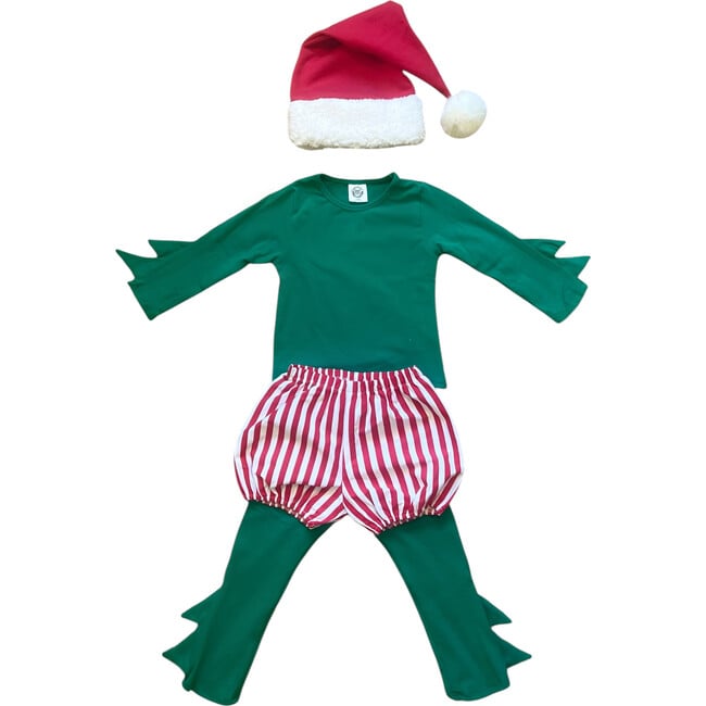 Candy Cane Elf Costume Green