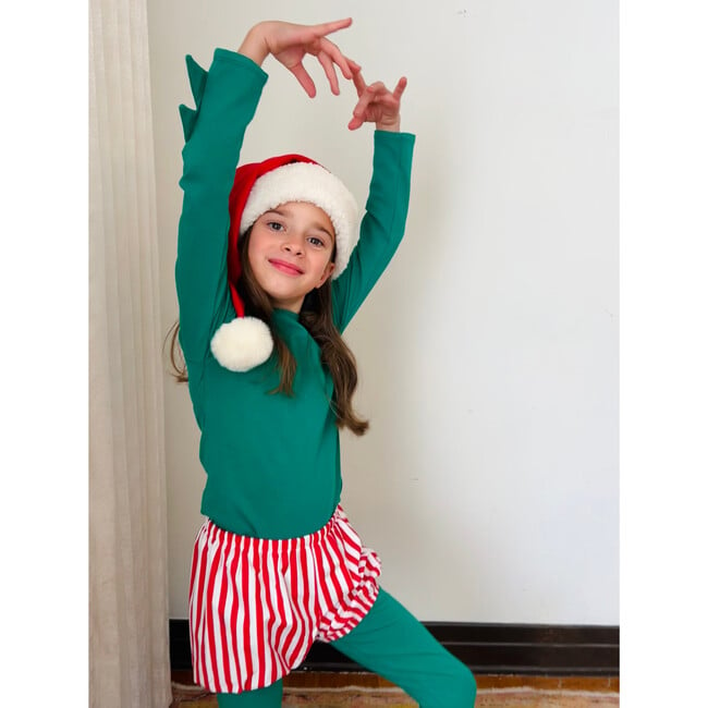 Candy Cane Elf Costume Green - Costumes - 2