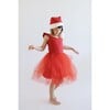 Red Holiday Dress with Santa Hat - Costumes - 3