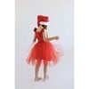 Red Holiday Dress with Santa Hat - Costumes - 7