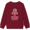 Boy Sweatshirt, Terracotta - Sweatshirts - 1 - thumbnail